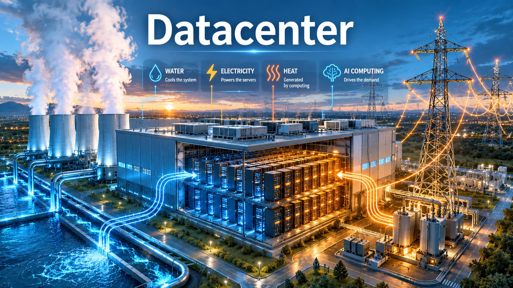 Why Data Centers Use So Much Water and Electricity?