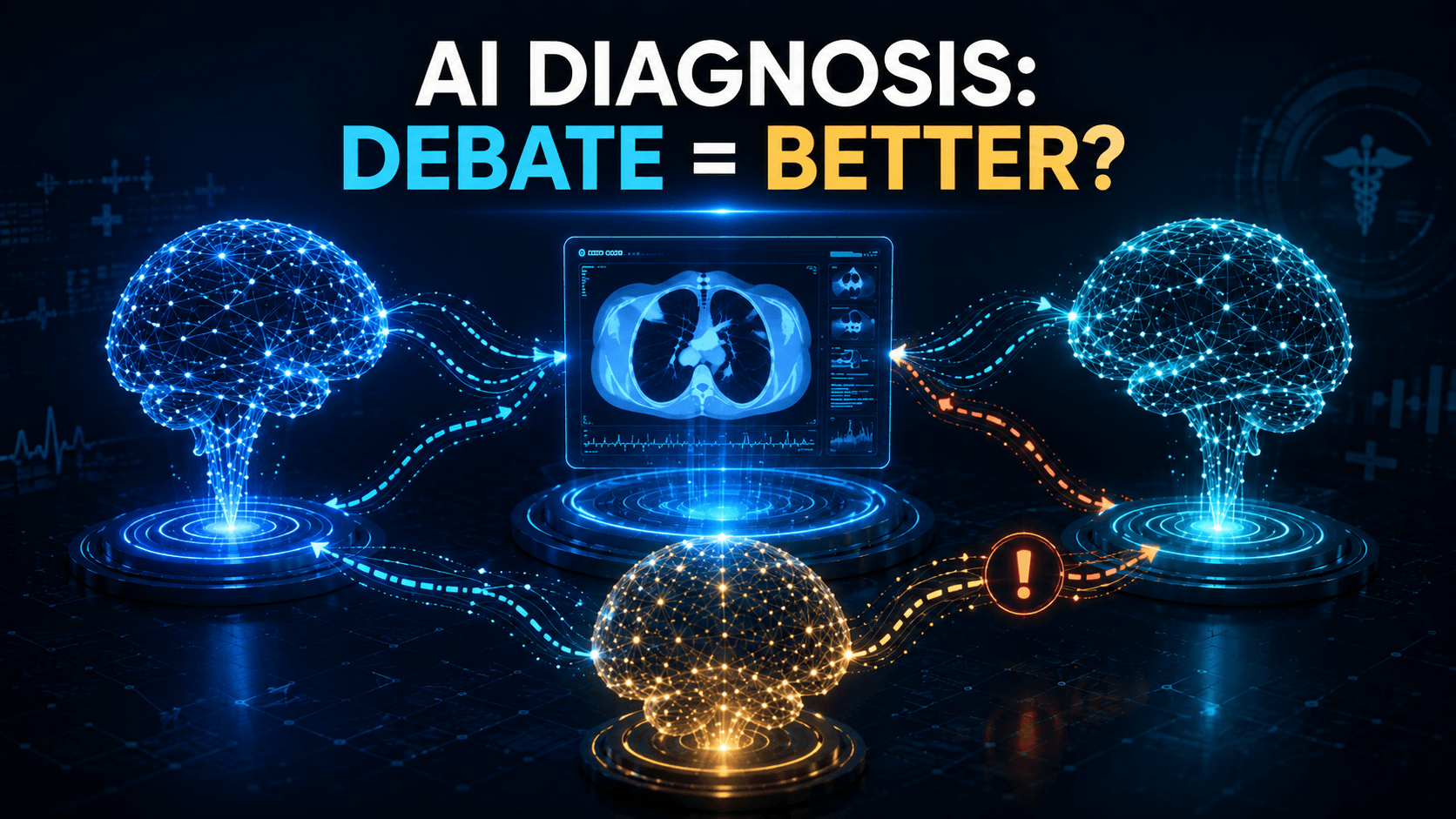 Can AI Diagnose Better by Disagreeing With Itself?