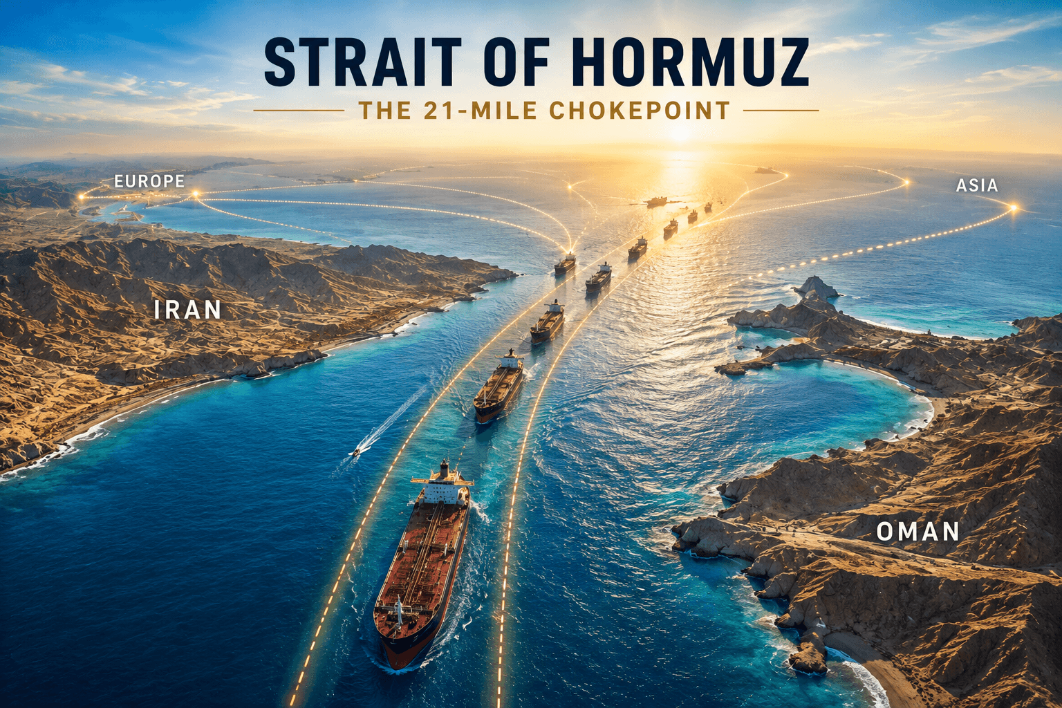 The Strait of Hormuz: The 21-Mile Chokepoint That Moves the World