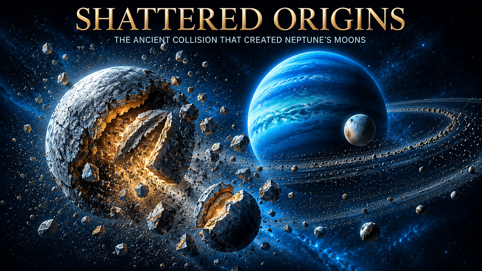 Neptune's Moons and the Ancient Collision That Made Them
